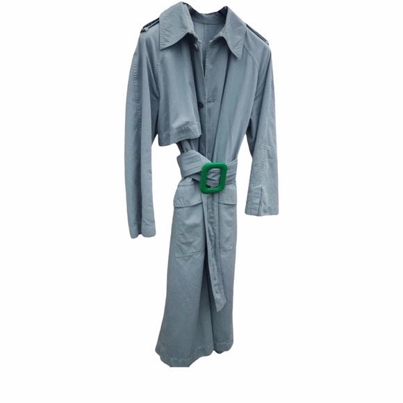 Acne Studios Coat with Green Buckle
